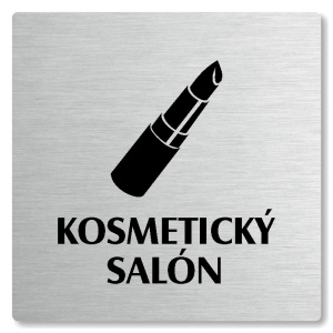 Kosmetický salón, 80x80mm, stříbrná, Nevada